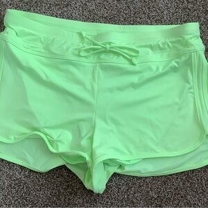 Athleta Surge Swim Short in size Small, neon green color.